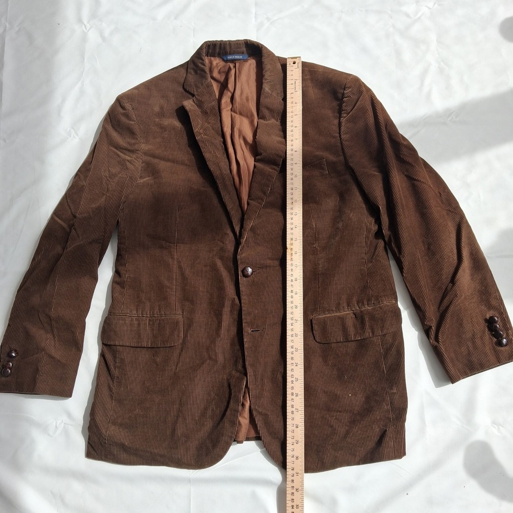 Brooks Brothers 1818 Madison Brown Corduroy Sport Coat Blazer 42R Mens 2 Button - Picture 9 of 10